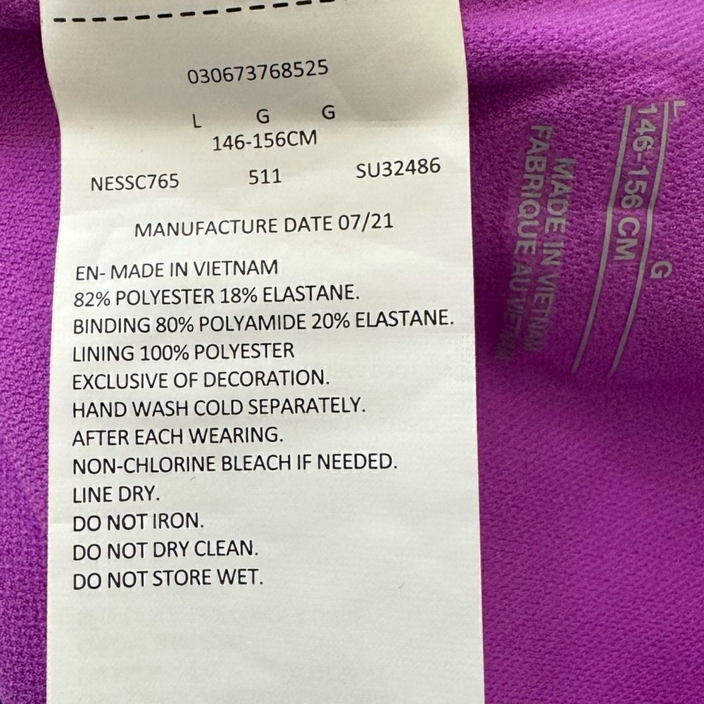 Nike Big Girls Crossback One Piece Swimsuit Size Large - Picture 5 of 6